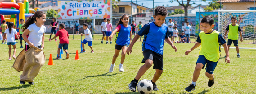 Dia das Crianças em Caraguatatuba é celebrado com esporte, lazer e recreação no Pegorelli