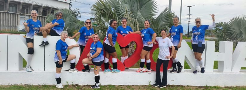 Vôlei adaptado 58+ feminino de Caraguatatuba garante vaga na semifinal da Super Liga da Melhor Idade